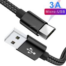 Micro USB кабель Bayserry 3A для быстрой зарядки USB кабель для передачи данных для Samsung S7 Xiaomi Redmi Note 5 LG HTC Android Microusb зарядный шнур 2024 - купить недорого