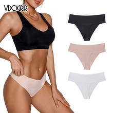 VDOGRIR Sexy Women's Sport Panties Thongs Underwear Seamless Silk G-String Breathable Underpants Low Waist Lady Lingerie Tanga 2024 - buy cheap