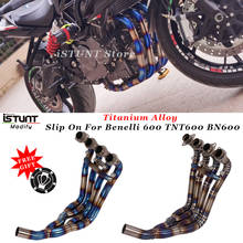 Slip On For Benelli 600 TNT600 BN600 Motorcycle Full Escape Exhaust System Modified Titanium Alloy Front Link Pipe 2024 - buy cheap