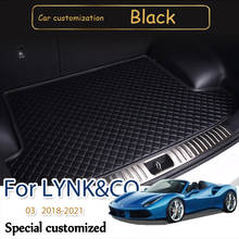 High quality The Trunk Cargo Waterproof Leather Liner Car Trunk Mat Cargo Compartment Floor Carpet Mud  For LYNK&CO 03 2018-2021 2024 - buy cheap