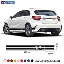 Edition 1 Car Door Side Stripes Skirt Stickers For Mercedes Benz A Class A45 AMG W176 A35 W177 V177 X117 A250 A180 Accessories 2024 - buy cheap