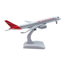 20cm Aircraft Airbus Air Mauritius A350 Alloy Plane with Wheel Model Toys Children Kids Gift for Collection 2024 - buy cheap