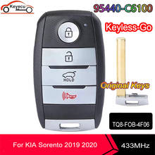 Keyecu oem keyless-go chave remota inteligente para kia sorento 2019 2020 433mhz id47 chip fcc id: TQ8-FOB-4F06 p/n: 95440-c6100 (uma pe) 2024 - compre barato