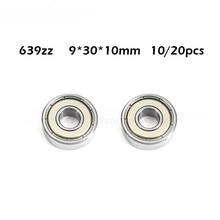 639ZZ bearing 9*30*10(mm)  ABEC-1 bearing 10pcs Metal Sealed Mini Bearing free shipping 639 639Z 639 ZZ chrome steel bearings 2024 - buy cheap