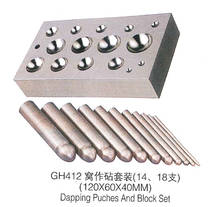 Dapping Punches dapping block set 18pcs punch a set craft jewelry tool s 2024 - buy cheap