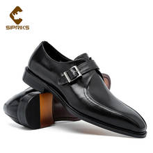 Sipriks-zapatos de cuero para hombre, calzado de negocios rojo y marrón, zapatos de goma decentes de estilo británico, trajes de caballero jefe, zapatos sociales, vestido de boda X79 2024 - compra barato