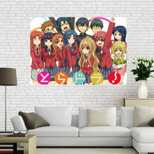 Póster de Toradora personalizada de Anime para pared, póster de arte para decoración de sala de estar, tela de lona sin marco, decoración del hogar Morden A12.2 2024 - compra barato
