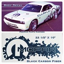 Для (2 шт.) Dodge Hellcat Mopar большой корпус оконная наклейка Новинка углеродное волокно Challenger США 2024 - купить недорого