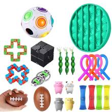 Conjunto de juguetes sensoriales antiestrés, juego de malla y mármol, diseño fuerte, para aliviar el estrés y el autismo 2024 - compra barato