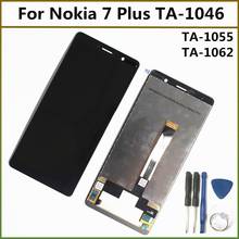 ЖК-дисплей 6,0 дюйма для Nokia 7 Plus E7 Plus TA-1046 TA-1055 TA-1062, сенсорный экран с цифровым преобразователем в сборе, сенсорная панель в сборе 2024 - купить недорого