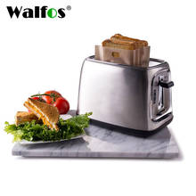 WALFOS 3 Pieces 16*16.5CM Heat Resistant Non Stick Toast Bread Bags Bread Grill Microwave Bags Reusable Toaster Bags 2024 - buy cheap