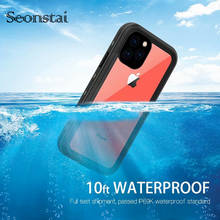 Seonstai IP68 Waterproof Case For iPhone 11 Pro Max Celular Support Wireless Charger For iPhone 11 6.1 inch Cover Pouch Bag 2024 - buy cheap