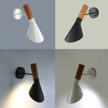Criativo nórdico moderno preto branco loft lâmpadas de parede led para sala estar quarto estudo foyer sala jantar 2024 - compre barato