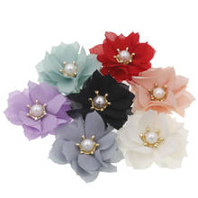 15pcs/lot 5cm Artificial Flower Crown Pearl Flower Wedding Party Home Decoration DIY Handmade Headdres Flower Head Accessories 2024 - buy cheap