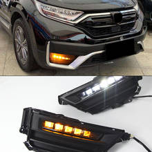 1Pair Dynamic Turn Signal Relay Waterproof Car DRL Lamp LED Daytime Running Light Fog lamp For Honda CRV CR-V 2020 2021 2024 - buy cheap