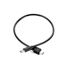 Кабель USB-C/Mini USB, 30 см, штекер-штекер, технология OTG, адаптер для MacBook, телефонов 2024 - купить недорого