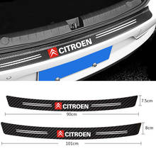 Car Tail trunk Rear Bumper Protector Carbon fiber Sticker For Citroen C4 C5 C3 Berlingo C2 C1 Saxo Xsara Accessories 2024 - buy cheap