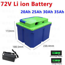 GTK 72V 20Ah li-ion power battery pack with 50A BMS portable for electric car Tricycle electric bike motocycle+3A charger 2024 - buy cheap