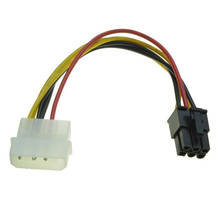 Cable adaptador Molex de 4 pines a 6 pines pci-express, convertidor de corriente para tarjeta de vídeo PCIE, 18cm, disponible 2024 - compra barato