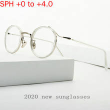 Fashion Chic Sexy Small Anti-blue Reading Glasses Woman Retro Vintage Comfortable Magnifier Presbyopic Glasses Metal Round NX 2024 - buy cheap