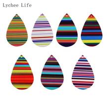 Lychee Life 10Pcs/lot Leather Earrings Production Kit Artificial Leather Pads For Earrings Diy Handmade Making Tools 2024 - buy cheap