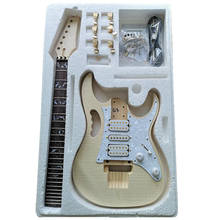 Kit de guitarra eléctrica de primera calidad, diapasón de palisandro, cuerpo de Arce, madera y cuello 2024 - compra barato