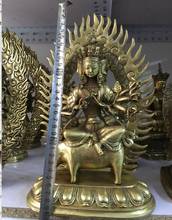 30cm Chinese Buddhism Pure Bronze Marici Boddhisattva Ride Pig God Goddess Statue 2024 - buy cheap