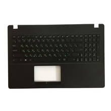 Novo teclado russo para laptop asus, x551 x551c x551m x551s ru, preto, com descanso para as mãos 2024 - compre barato