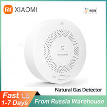 Умный газовый сигнализатор Xiaomi Mijia, оригинальный детектор природного газа Honeywell CH4, контроль газа, потолочный пульт дистанционного управления Mihome 2024 - купить недорого