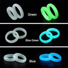 3 Color Luminous Stone Ring Women Men Fluorescent Glowing Rings Fashion Jewelry Glow In The Dark Finger Ring 2024 - buy cheap