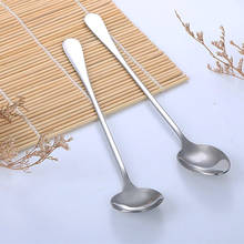 Long Handle Stainless Steel Milk Coffee Spoon Ice Cream Dessert Tea Stirring Spoon Flatware Cutlery Kitchen Accessories Tools 2024 - buy cheap
