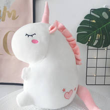 Peluche de unicornio Kawaii para niños y niñas, peluche de unicornio suave, caballo, almohada, decoración de habitación, regalos de cumpleaños 2024 - compra barato