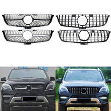 Front Bumper Racing Grill Billet Grille Cover For Mercedes-Benz W166 ML-Class 2012-2015 Diamond GT 2024 - buy cheap