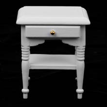 Dollhouse Furniture Bedroom Bedside Table Nightstand Cabinet Miniature, 1:12 Scale Dolls House Furnishings Toy Pretend Play 2024 - buy cheap