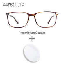 ZENOTTIC Acetate Prescription Glasses Men Square Optical Blue Light Myopia Hyperopia Eyeglasses Vintage Male Degree Glasses 2024 - buy cheap