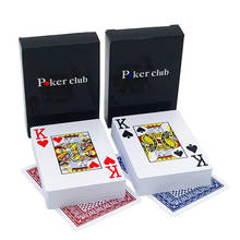 2021 New Hot 2 Sets/Lot Baccarat Texas Hold'em Plastic Playing Cards Waterproof Smooth Poker Card Board Bridge Games 63*88mm 2024 - buy cheap