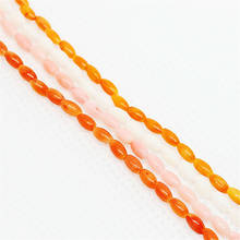 2*4mm Fashion Coral Rice Grain Loose Beads High Quality Natural Sea Bamboo Beadwork Necklace Bracelet DIY Jewelry Find Making 2024 - buy cheap