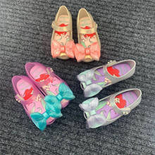 2020 New Mini Melissa Ultragirl + Mermaid Girl Jelly Shoes Bow Sandals Soft Melissa Sandals For Kids Non-slip Summer Girl Shoes 2024 - buy cheap