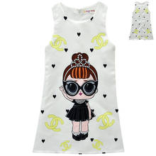 Lol Surprise Doll Girl Dress Summer Dress Cartoon Skirt A-line Skirt  Girls Clothes Girls Boutique Outfits Kids Clothes Girls 2024 - buy cheap