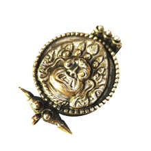 Tibetan Prayer Box Copper Antiqued Kingkong Protection God Amulet Pendant Tibet Amulet for Man TGB032  2024 - buy cheap