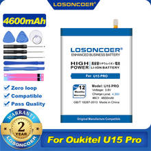 100% Original LOSONCOER 4600mAh U15 PRO Battery For Oukitel U15 Pro 5.5inch Smart Phone Battery 2024 - buy cheap