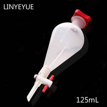125mL Pear-shaped Plastic Separatory funnel with PTFE Stopper PP Separating Funnel Laboratory Supplies 2024 - buy cheap