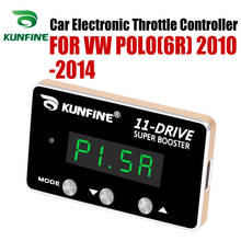 Kunfine controlador eletrônico de acelerador de carro, potente de acelerador de corrida para vw polo (6r) 2013-2018, peças para ajuste de 11 motores 2024 - compre barato