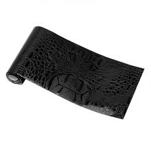 LEEPEE UV Protected Simulation Crocodile  Car Sticker Film Black Leather Texture 150*10cm Interior Decoration Motorcycle Styling 2024 - buy cheap