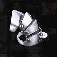 BOCAI 2021 New Solid Pure s925 Silver Man Ring fashion heavy industry Personality Rock Punk Style Man Jewelry 2024 - buy cheap