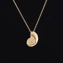 Hfarich Elegant Snail Necklace Women Gold Chain Mollusk Horse Shoe Dog Cat Paw Knot Pendant Necklaces For Mother Birthday Gift 2024 - buy cheap