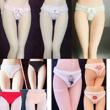 In Stock 1/6 Scale Female Soldier Accessory Briefs Tight Lace Underwear Sock Clothing Black/Pink/White Color Model for 12'' Body 2024 - buy cheap