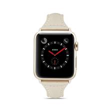 Фолей band для Apple Watch серии 3/2/1 Спортивный Браслет, 42 мм, 38 мм, 44 мм, ремешок для наручных часов iwatch, 4 полосным кожаная Петля 2024 - купить недорого