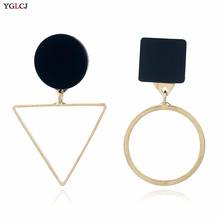 YGLCJ 2020Korean Version Of The Simple Triangular Round Asymmetrical Ladies Earrings Earrings Ball Pendant Wholesale Hot Sale 2024 - buy cheap