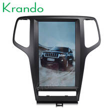 Krando Android 8.1 13.3" Tesla Vertical screen car radio gps navigation for 2011-2013 JEEP Cherokee  multimedia system WIFI 2024 - buy cheap